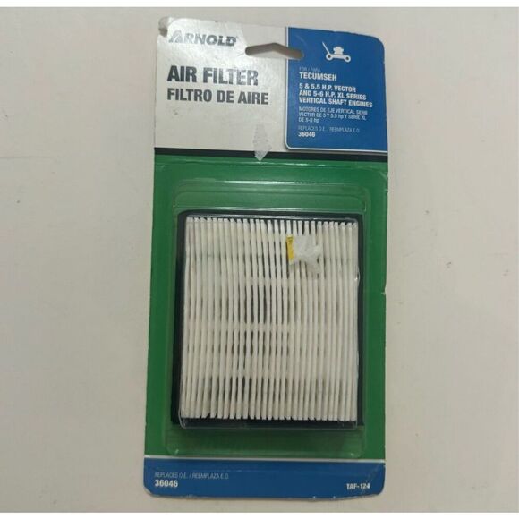 ARNOLD TAF-124 Tecumseh  5-5.5 HP Engine Air Filter 36046 8036857 - Picture 3 of 3
